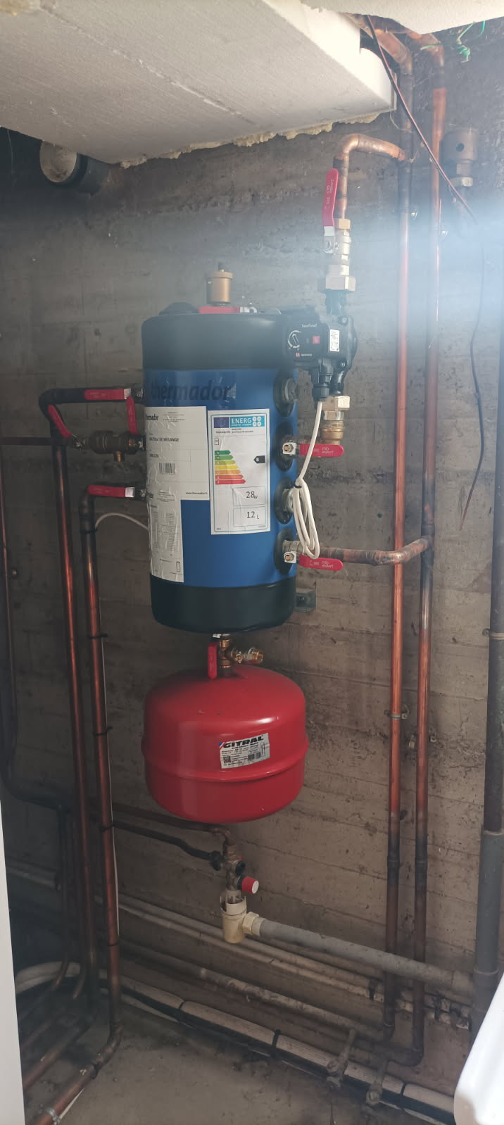 installation chaudière